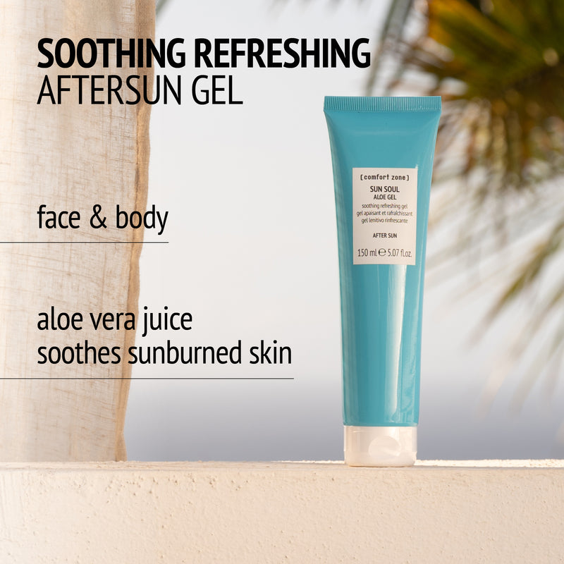 Comfort Zone: SUN SOUL ALOE GEL Soothing and refreshing face &amp; body after sun gel-
